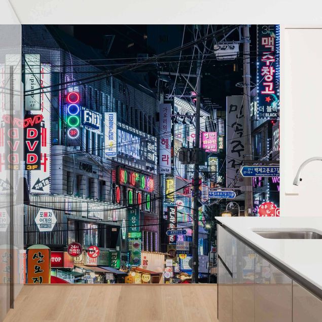 Contemporary wallpaper Nightlife Of Seoul