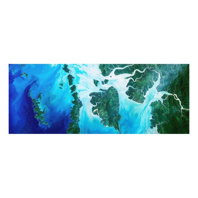 Glass prints landscape NASA Picture Archipelago Southeast Asia