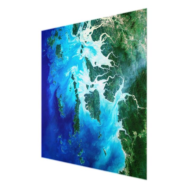 Glass prints beach NASA Picture Archipelago Southeast Asia