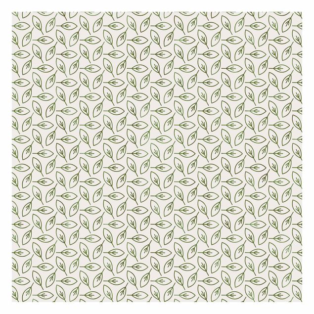 Adhesive wallpaper Natural Pattern Leaf Lines In Green