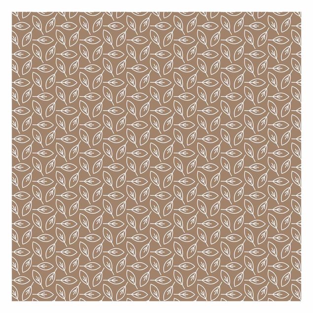 Self adhesive wallpapers Natural Pattern Leaf Lines In Front Of Brown