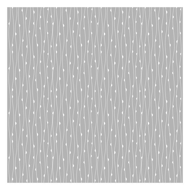 Self adhesive wallpapers Natural Pattern With Semicircles In Front Of Gray