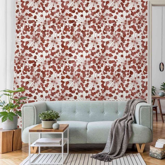 Wallpapers dandelion Natural Pattern Dandelion With Dots Copper