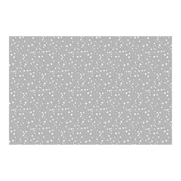 Self adhesive wallpapers Natural Pattern Growth With Dots On Gray