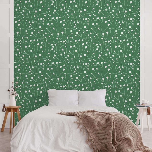 Wallpapers patterns Natural Pattern Growth With Dots On Green