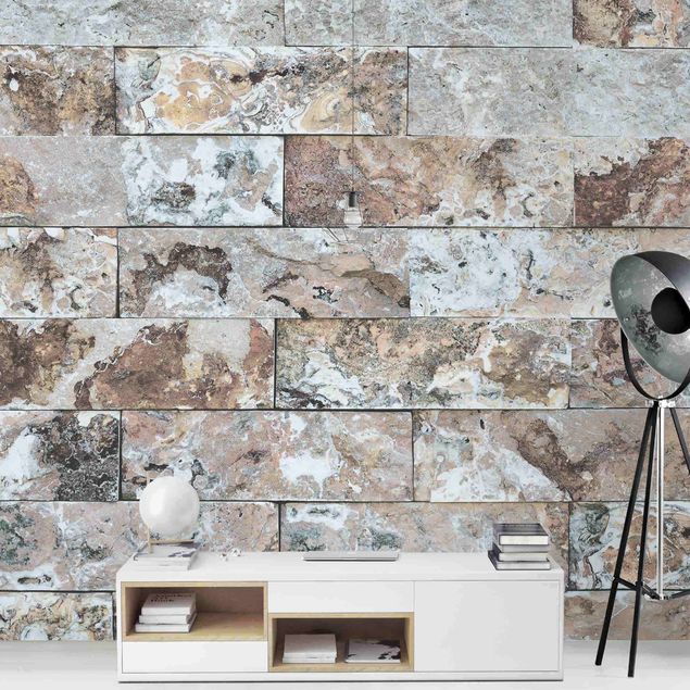 Wallpapers patterns Natural Marble Stone Wall