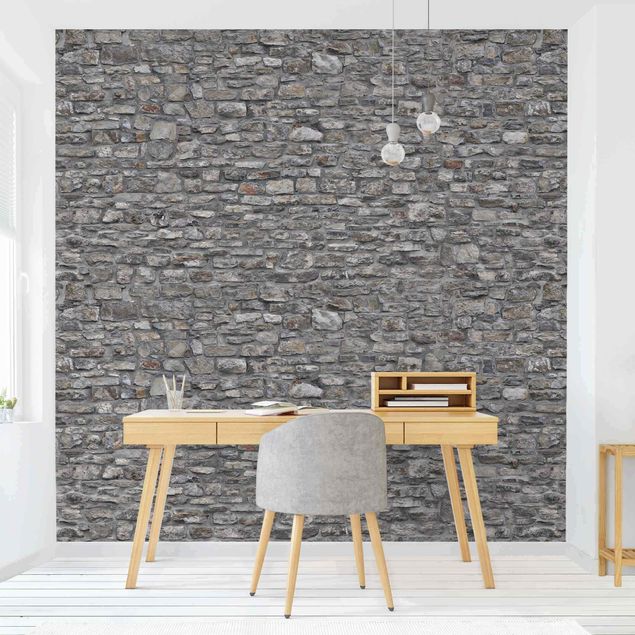 Kitchen Natural Stone Wallpaper Old Stone Wall