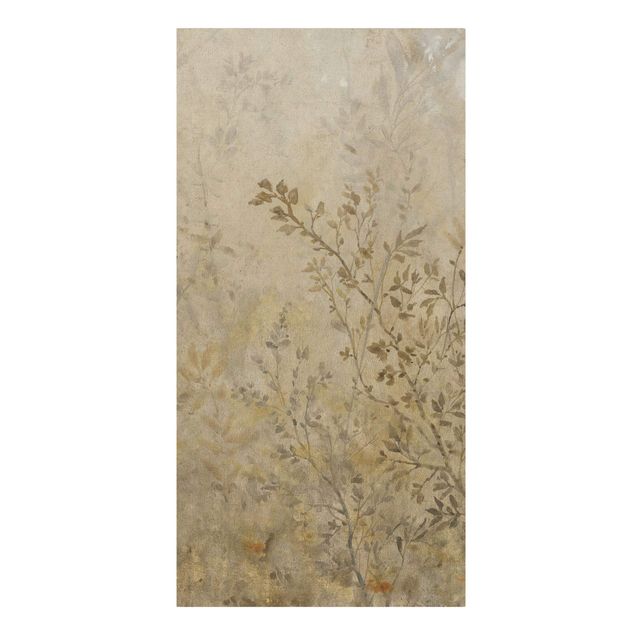 Abstract canvas wall art Foggy Thicket In The Forest