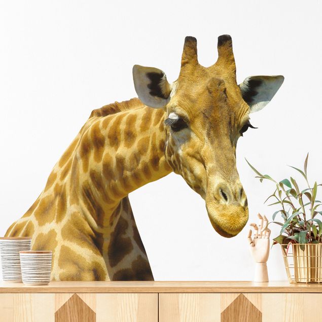 Kids room decor Curious giraffe