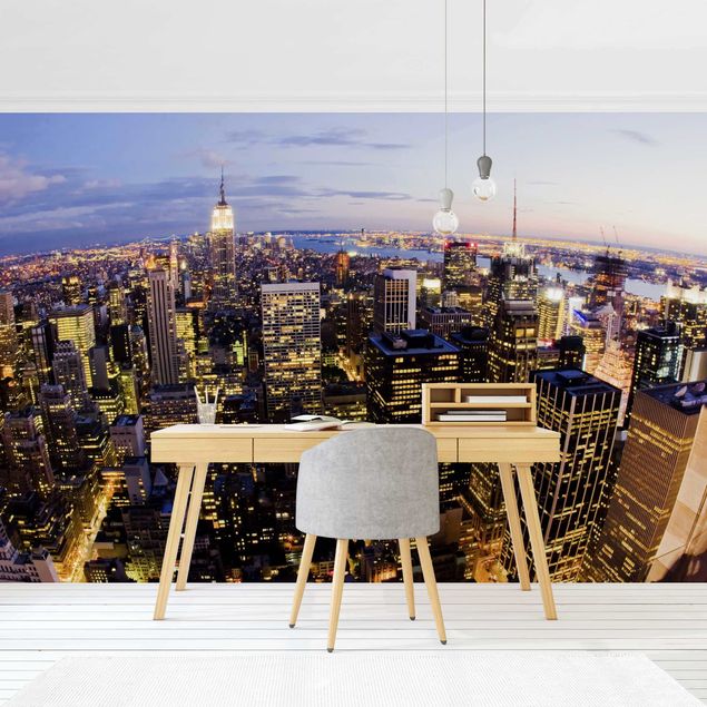 Wallpapers sunset New York Skyline At Night