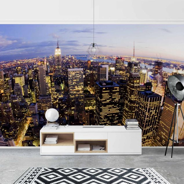 Modern wallpaper designs New York Skyline At Night