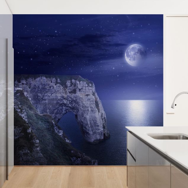 Contemporary wallpaper Night Cliffs