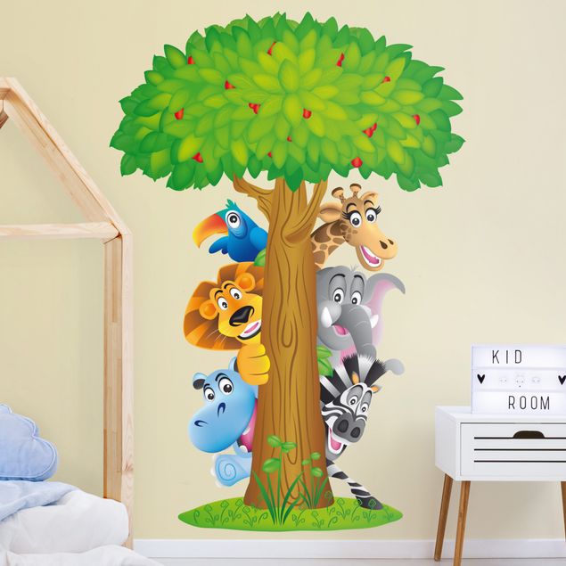 African wall stickers No.BF1 Jungle Animals