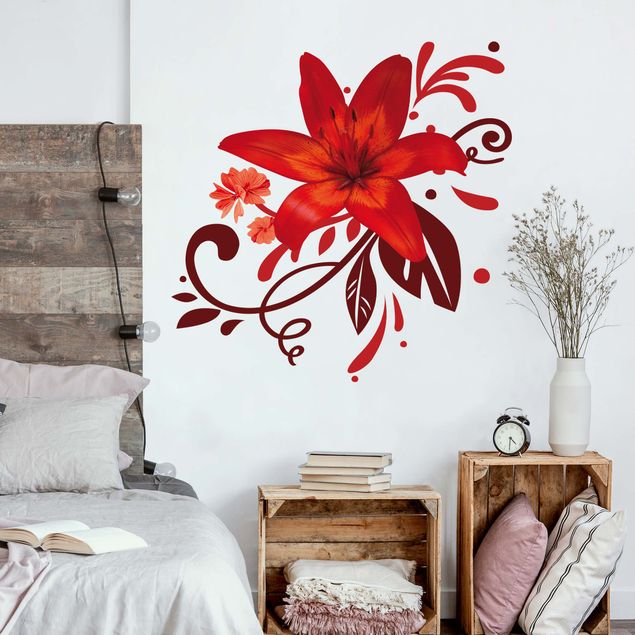 Wall stickers plants No.bp7 Lilies