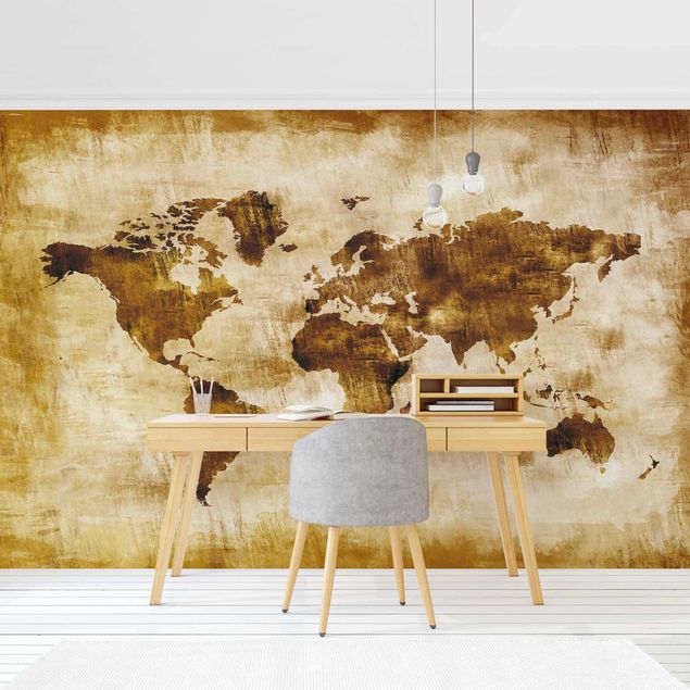 Wallpapers modern No.CG75 Map Of The World