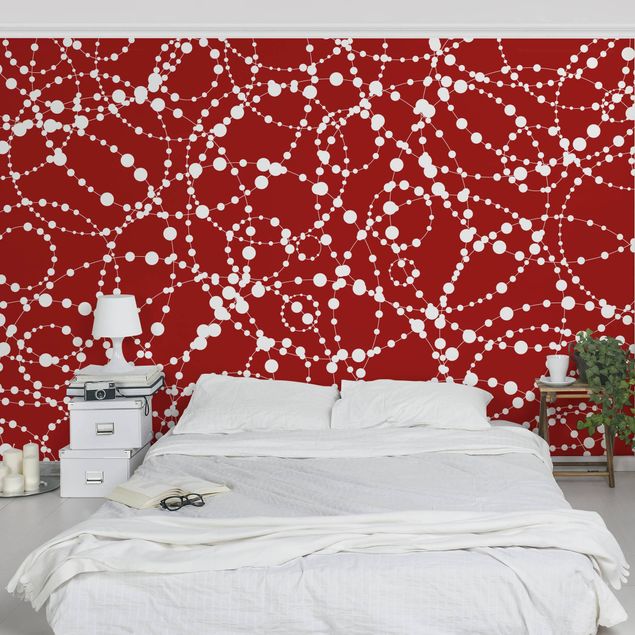 Geometric pattern wallpaper No.DS131 Point Design In Circles