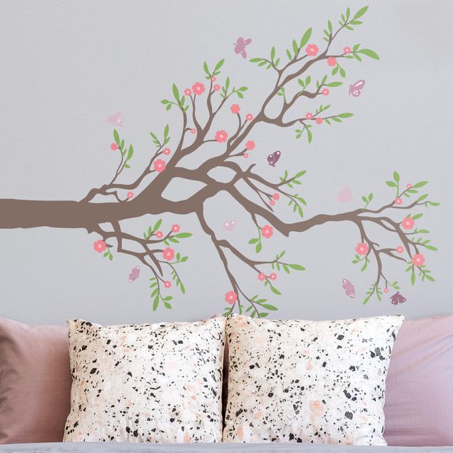 Butterfly wall art stickers No.rs75 branch with butterflies