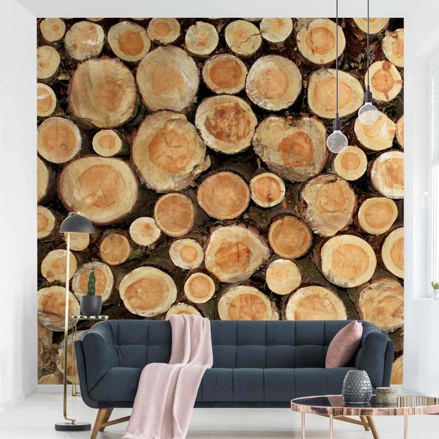 Wallpapers modern No.YK18 Tree Trunks