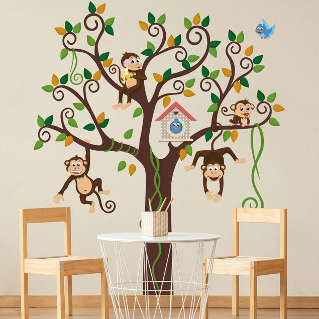 Wall stickers jungle No.yk27 monkey tree