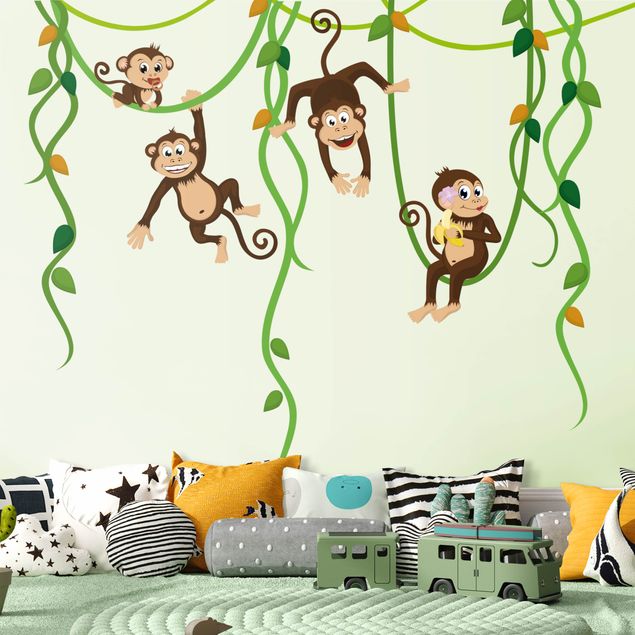 Wall stickers jungle No.yk28 monkey band