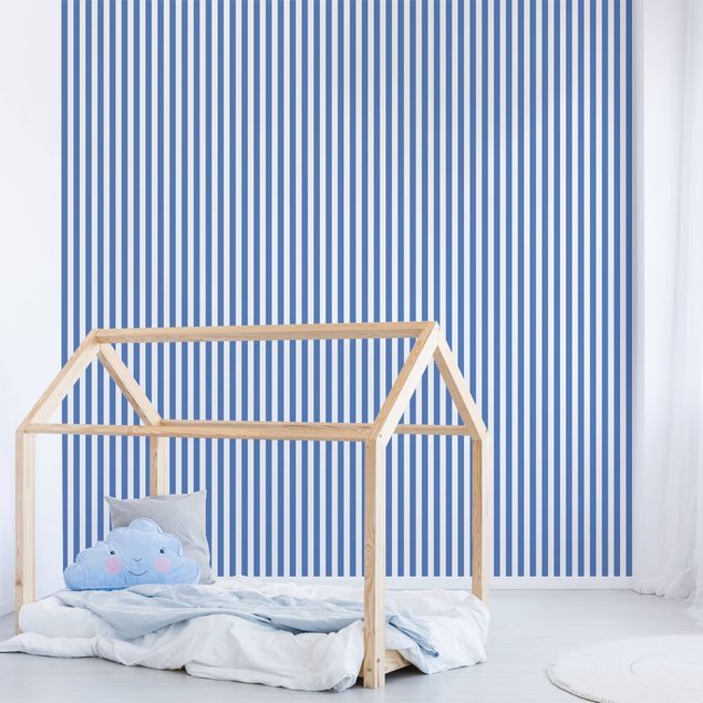 Nursery decoration No.YK44 Strips Blue White