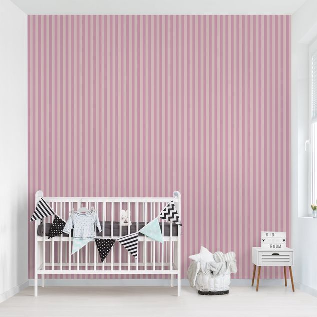 Nursery decoration No.YK45 Stripes Pink