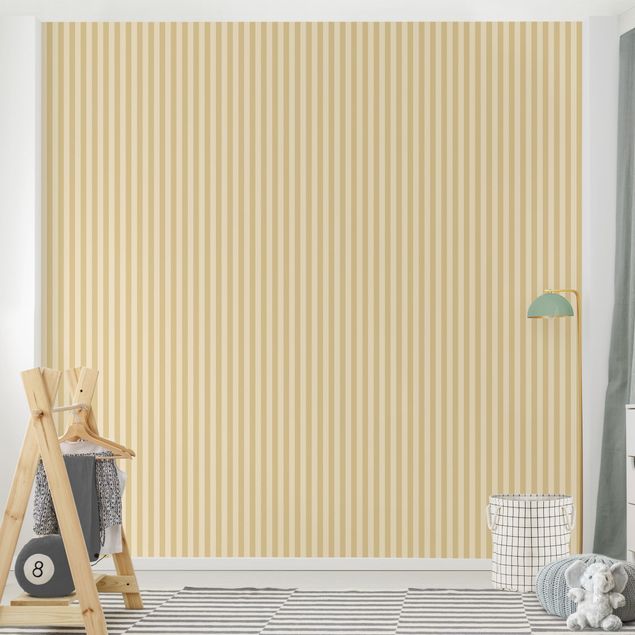 Vertical striped wallpaper No.YK46 Stripes Yellow Beige
