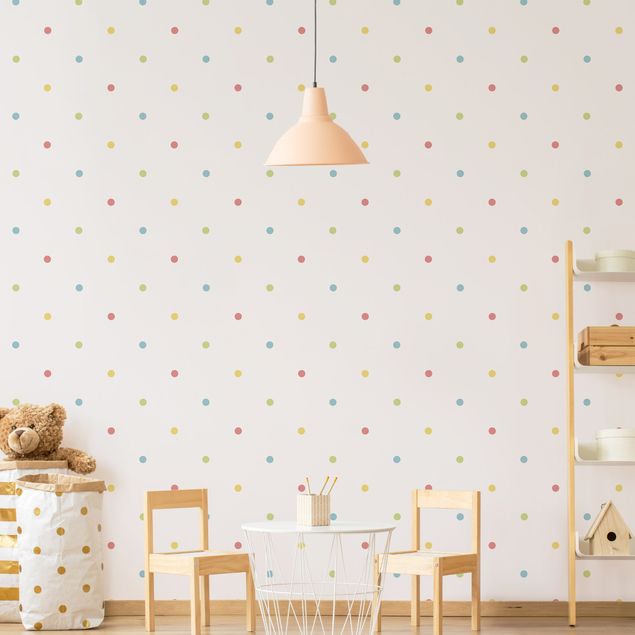 Wallpapers patterns No.YK47 Colourful Dots