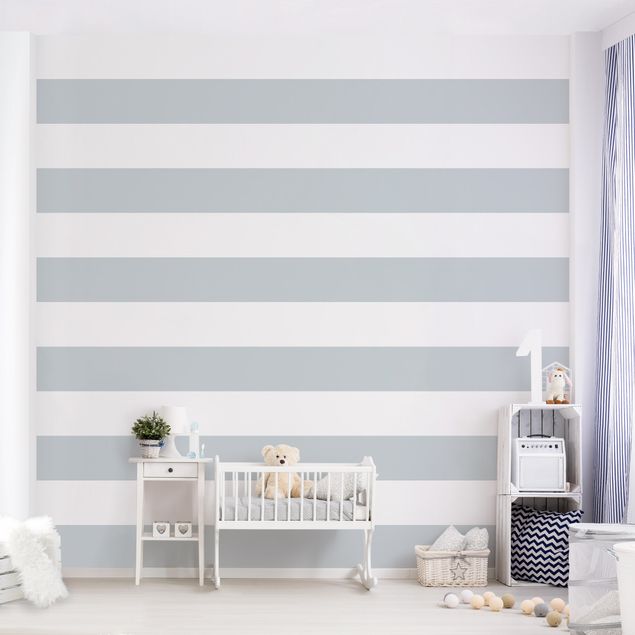 Vertical striped wallpaper No.YK53 Tuck Grey White