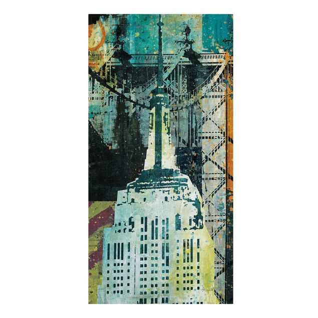 Contemporary art prints NY Graffiti Empire State Building
