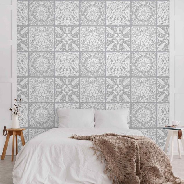 Wallpapers country Oriantal Mandala Pattern Mix With Grey