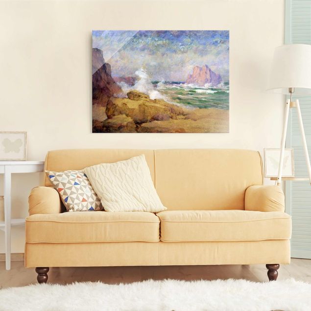 Prints landscape Ocean Ath the Bay Painting