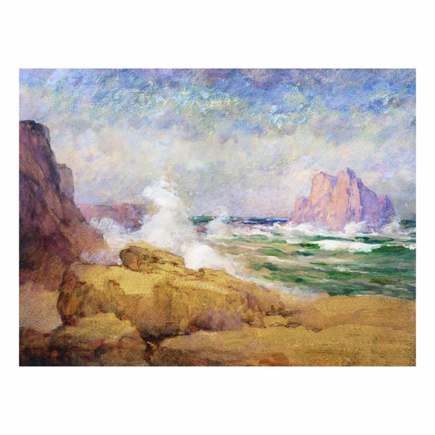Glass prints landscape Ocean Ath the Bay Painting
