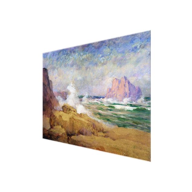Glass prints beach Ocean Ath the Bay Painting