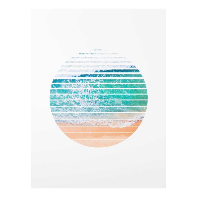 Glass prints landscape Ocean In A Circle