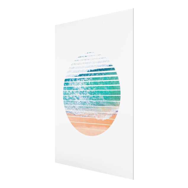 Glass prints beach Ocean In A Circle