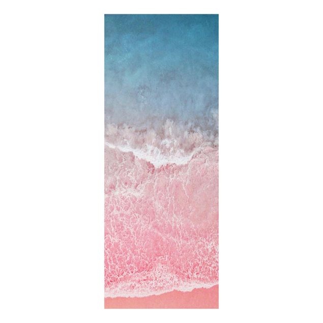 Glass prints landscape Ocean In Pink