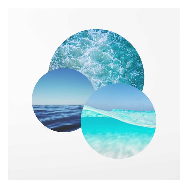 Glass prints landscape Oceans In A Circle