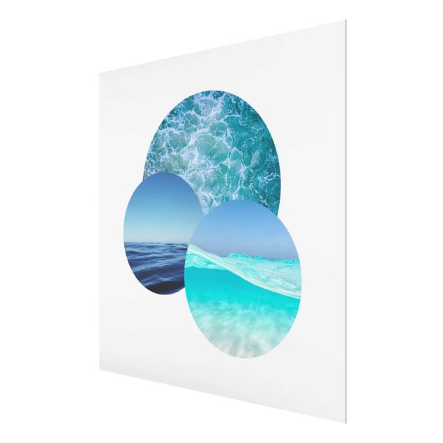 Glass prints beach Oceans In A Circle