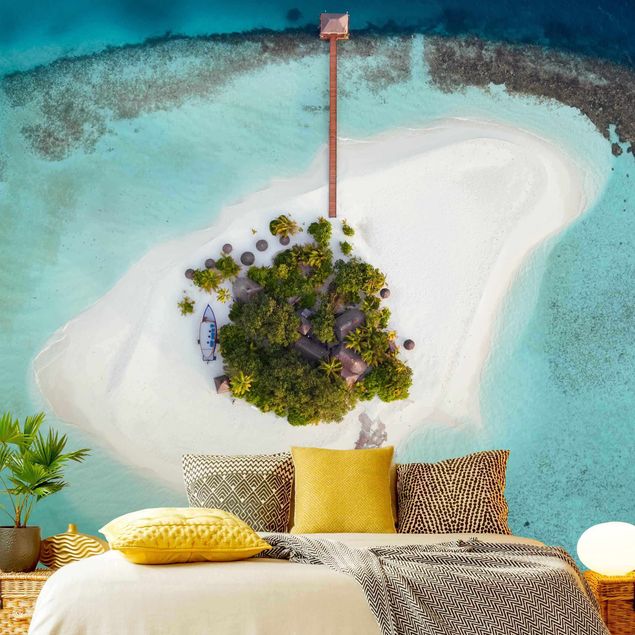 Wall mural beach Ocean Paradise Maldives