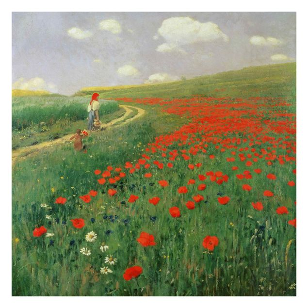 Wallpapers landscape Pál Szinyei-Merse - Summer Landscape With A Blossoming Poppy
