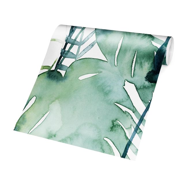 Self adhesive wallpapers Palm Fronds In Watercolour II
