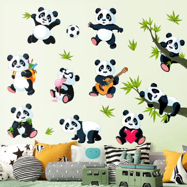 Wall stickers jungle Pandabar mega set