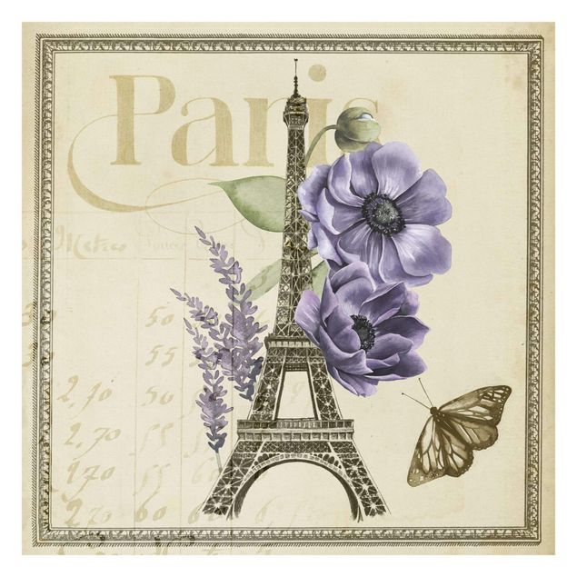 Adhesive wallpaper Paris Collage Eiffel Tower