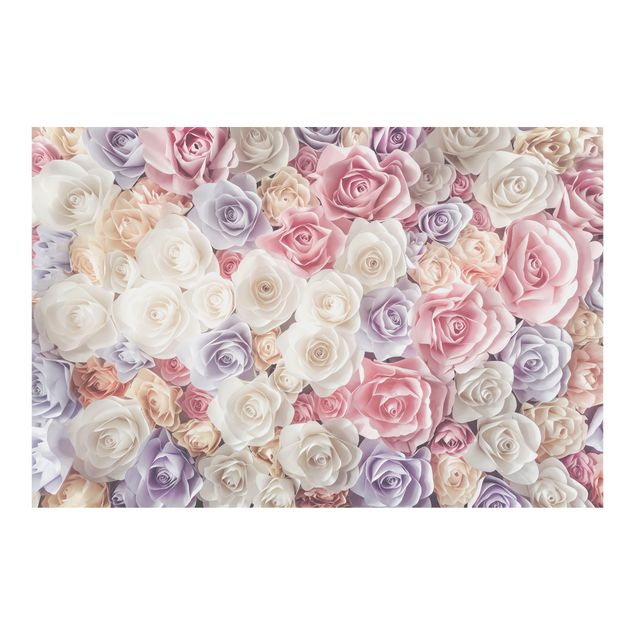 Adhesive wallpaper Pastel Paper Art Roses