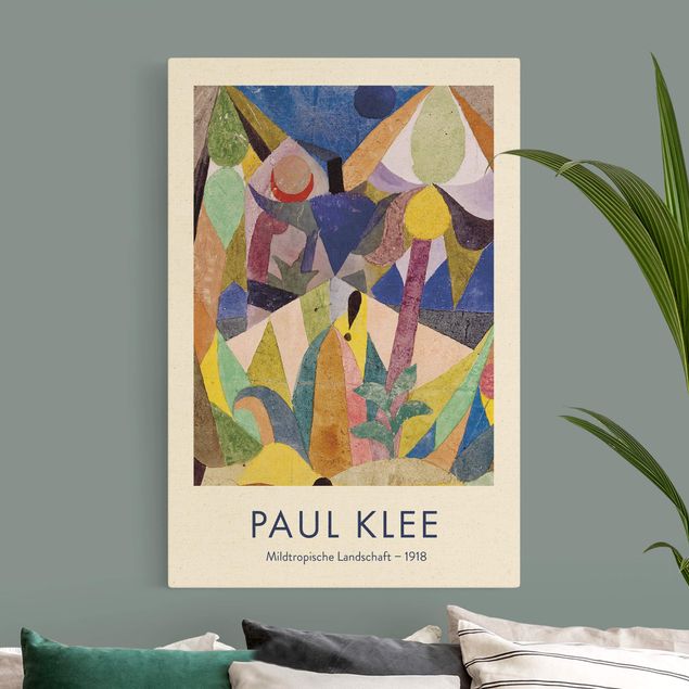 Art posters Paul Klee - Mild Tropical Landscape - Museum Edition