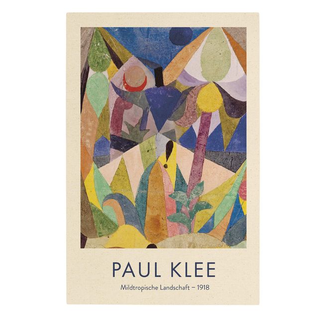 Prints multicoloured Paul Klee - Mild Tropical Landscape - Museum Edition