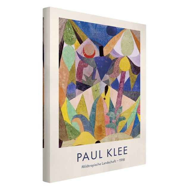 Modern art prints Paul Klee - Mild Tropical Landscape - Museum Edition