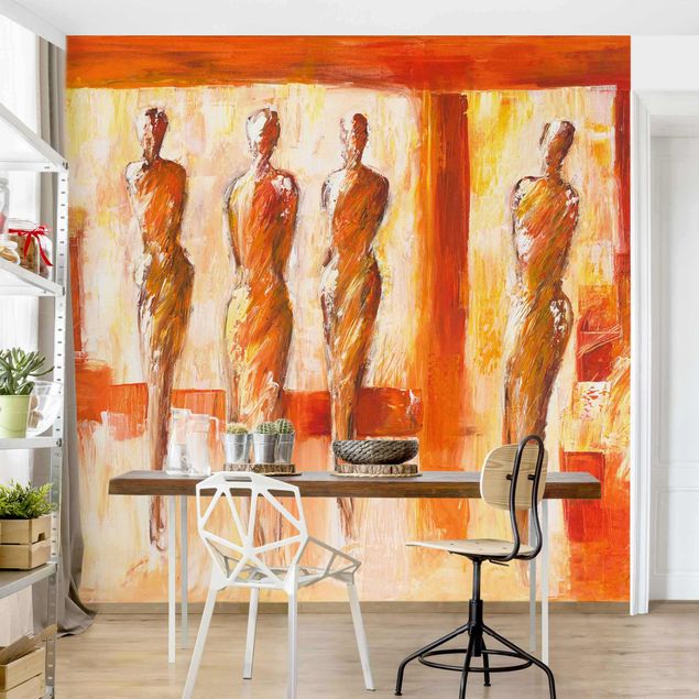Kitchen Petra Schüßler - Four Figures In Orange