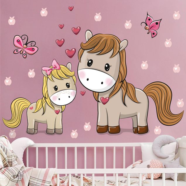 Horse wall art stickers Horse Pony Set